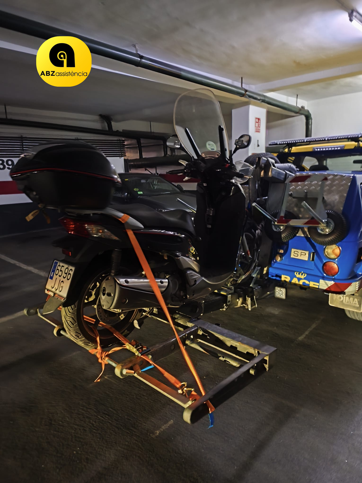 Extracción de parking de motos